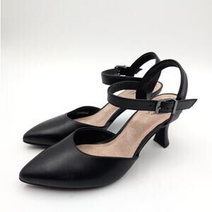 Clarks Kataleyna Pointed Toe Slingback Pumps Women's Black Size US6.5W EU37